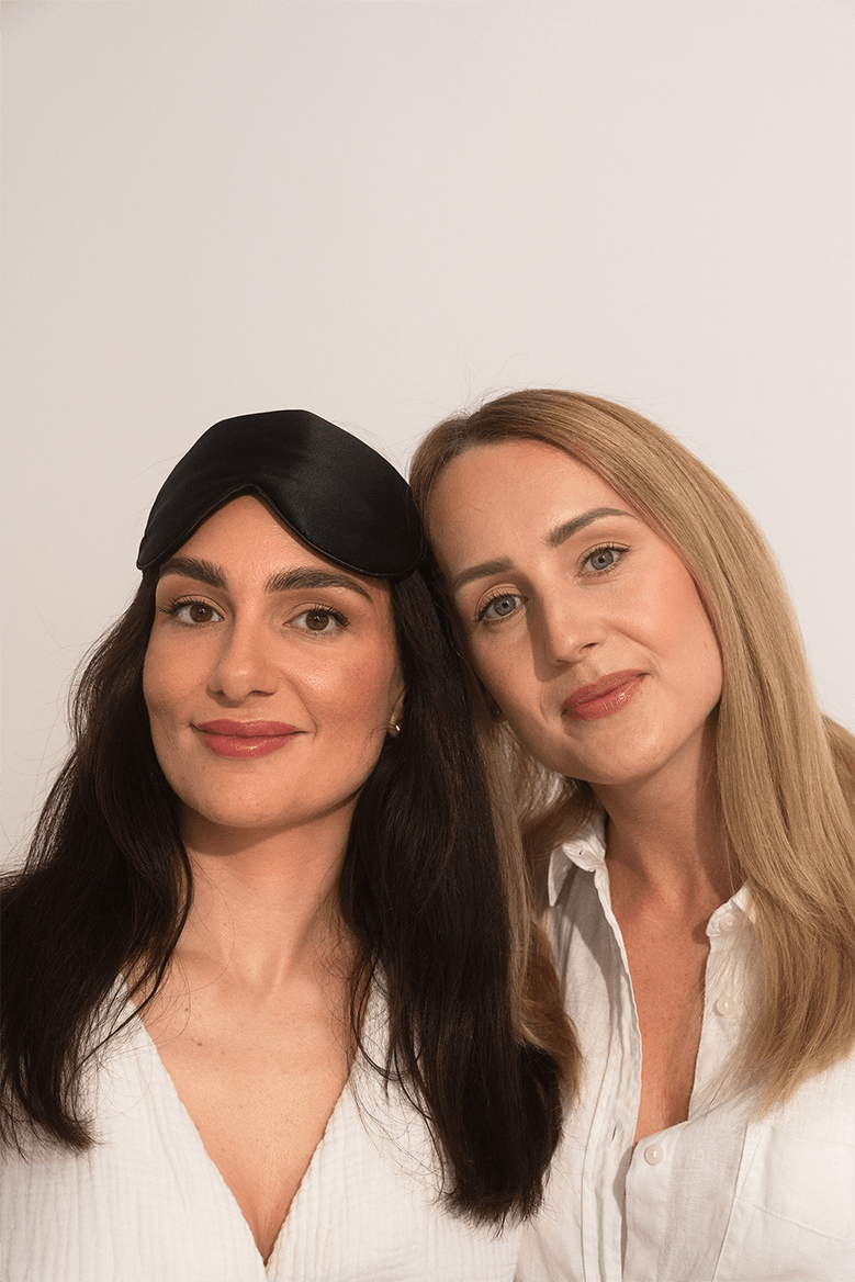 Jedwabna maska na oczy POWDER PINK - obrazek 2