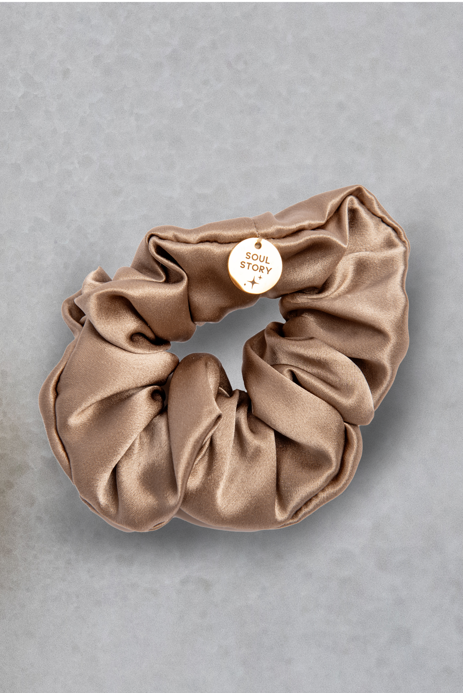 Jedwabna gumka do włosów CHAMPAGNE