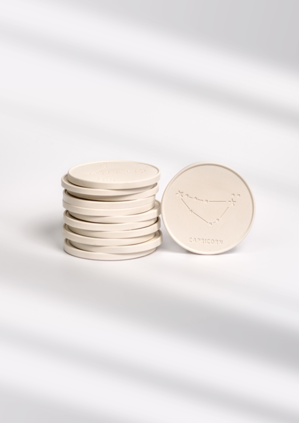 Podstawki pod świece Zodiac ze znakiem zodiaku